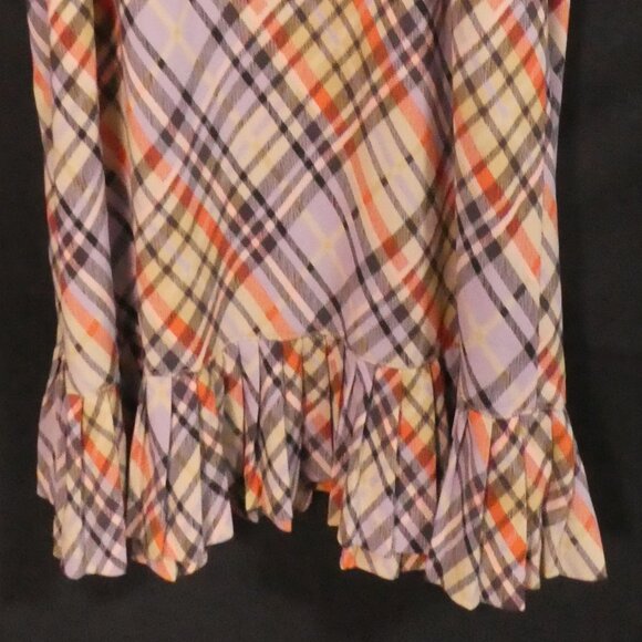 BCBG DRESSES | medium | Plaid Spaghetti Strap Knee Length Dress | Made In USA - Picture 15 of 15